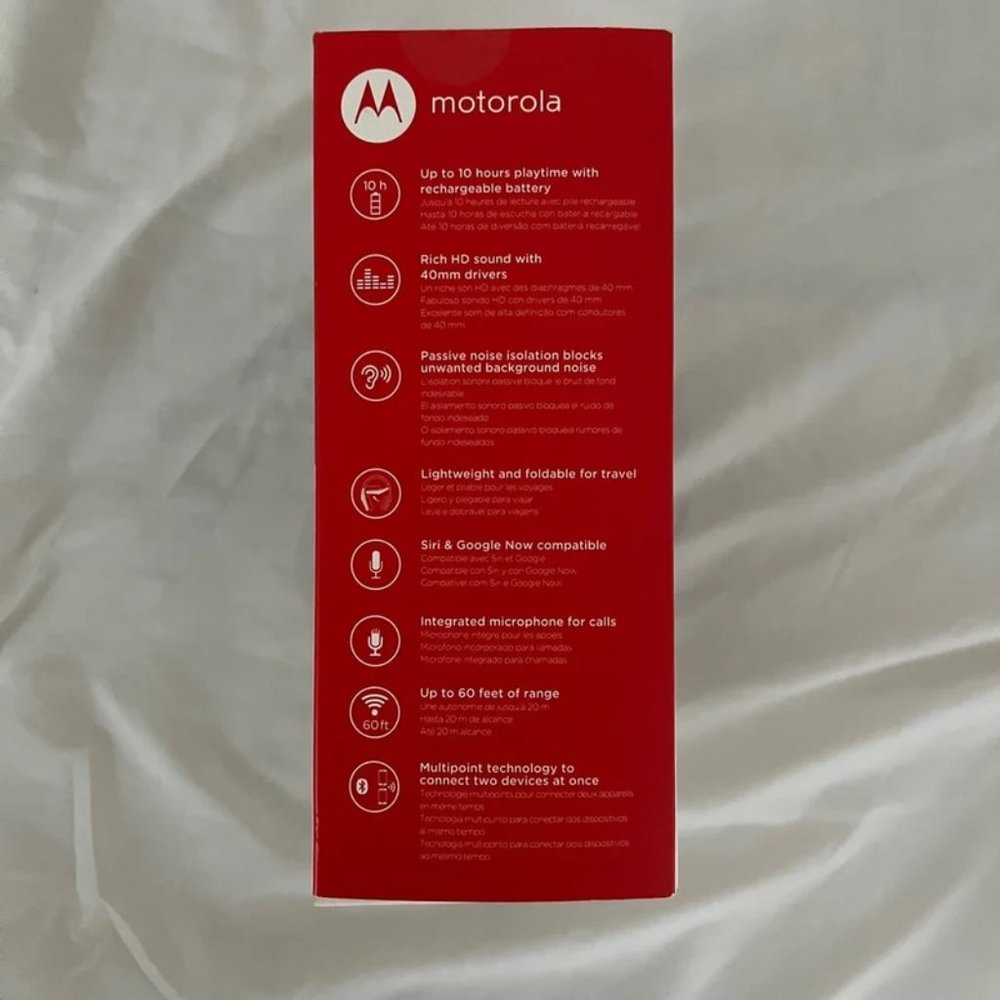 Motorola Pulse Escape Wireless Over-Ear Headphones in Black